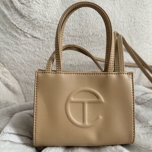 Telfar Small Cream Shopping Bag